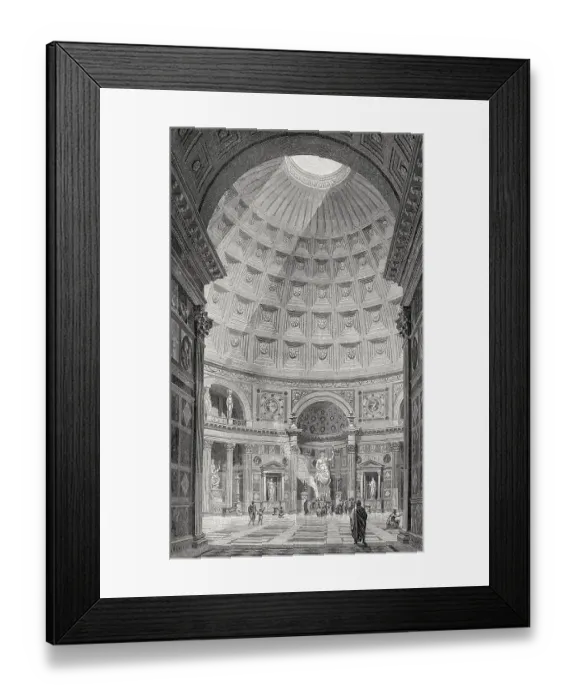 Framed Print : The Pantheon, Rome, Italy, 19th Century, Europe