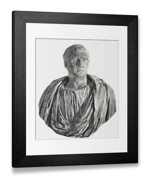 Framed Print : Marcus Tullius Cicero, a Roman philosopher
