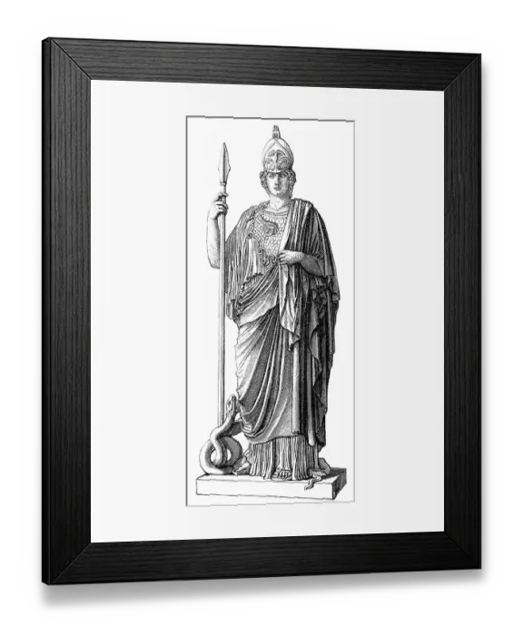 Framed Print : Statue of the goddess Pallas, Athena Giustiniani