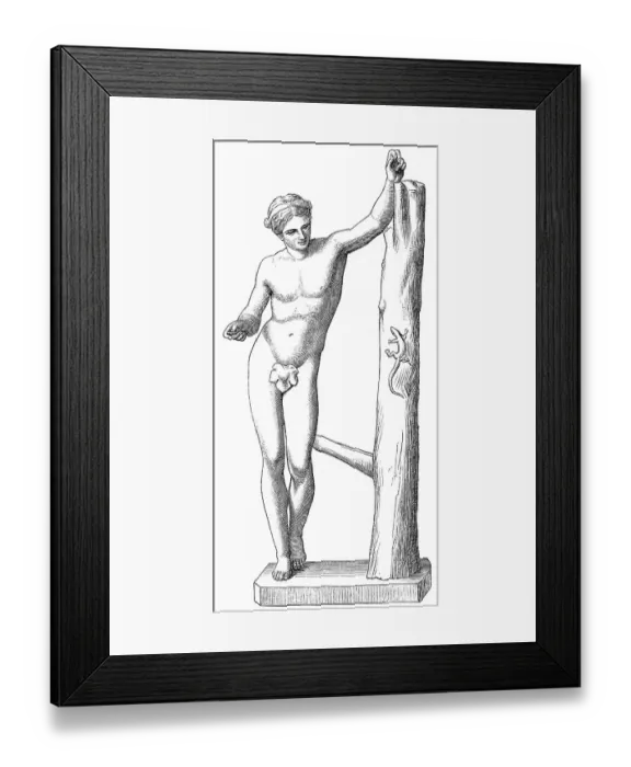 Framed Print : The Apollo Sauroktonos, 1st, 2nd century Framed Print : The Apollo Sauroktonos, 1st, 2nd century