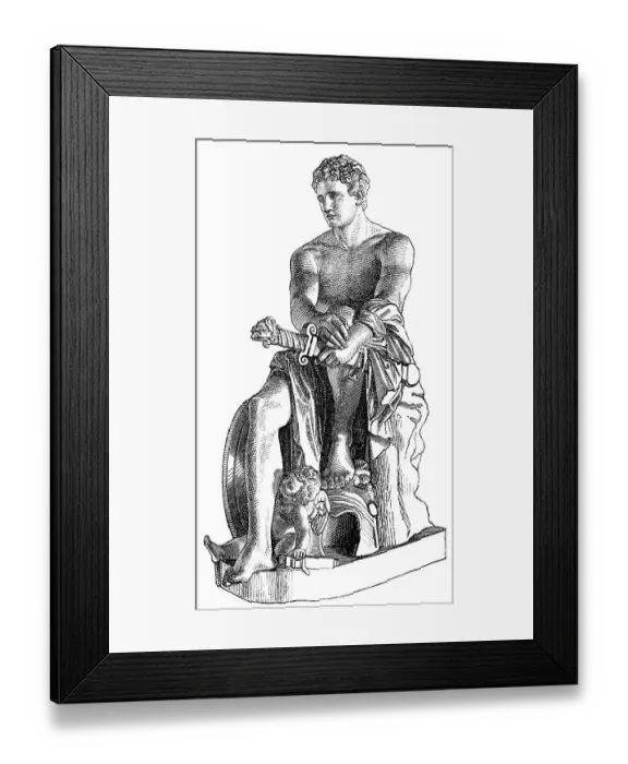 Framed Print : The Ludovisi Ares is an Antonine Roman marble sculpture of Mars Framed Print : The Ludovisi Ares is an Antonine Roman marble sculpture of Mars