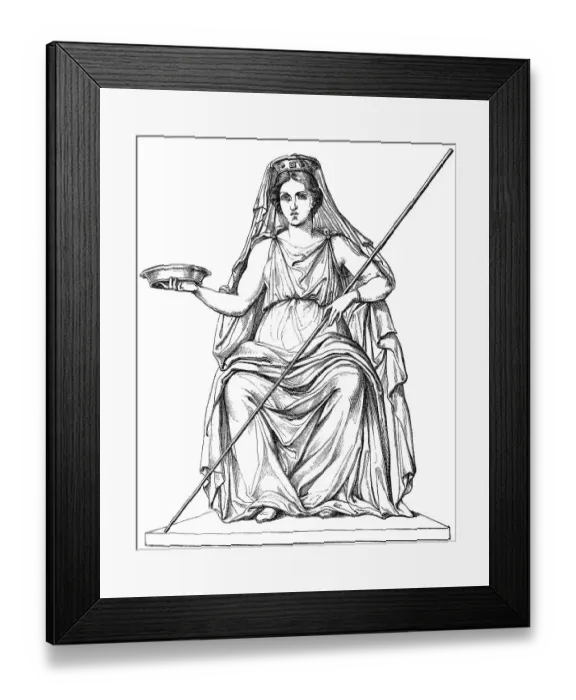 Framed Print : Persephone, the queen of the underworld