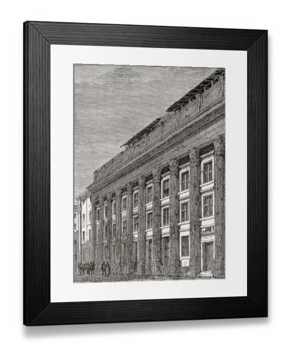 Framed Print : The Temple of Hadrian, Campus Martius Framed Print : The Temple of Hadrian, Campus Martius