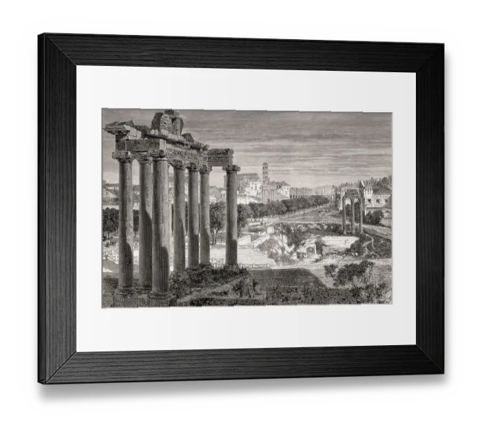 Framed Print : The Roman Forum or Forum Romanum Framed Print : The Roman Forum or Forum Romanum