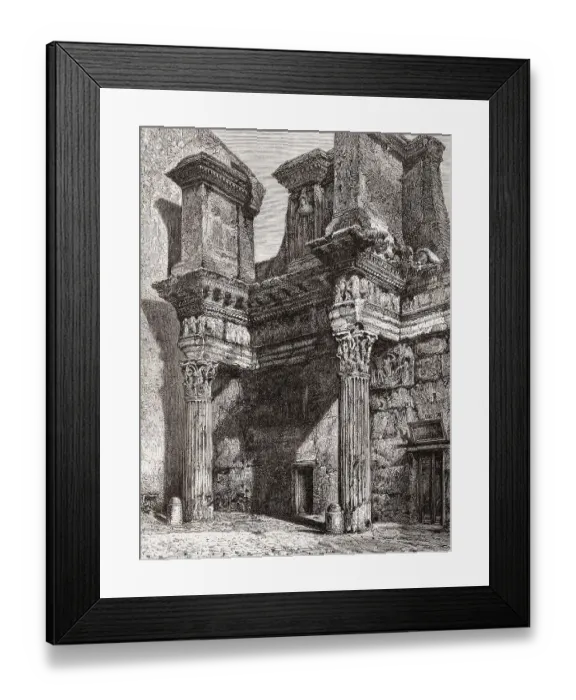 Framed Print : The Temple of Minerva, Forum of Nerva