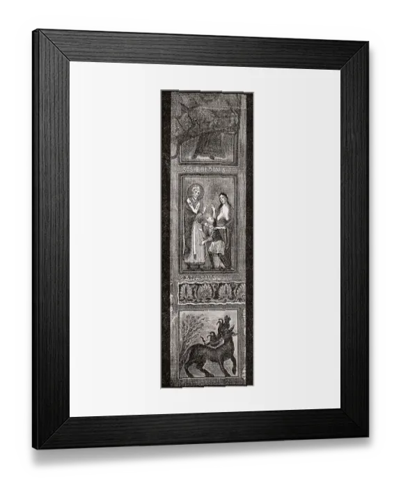 Framed Print : Legend of Saint Blaise, 9th century