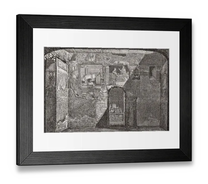 Framed Print : Legend of Saint Libertine, eight century