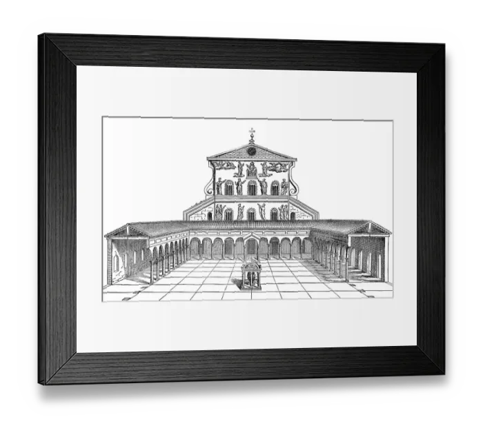 Framed Print : Old St. Peter's Basilica, Vatican Framed Print : Old St. Peter's Basilica, Vatican