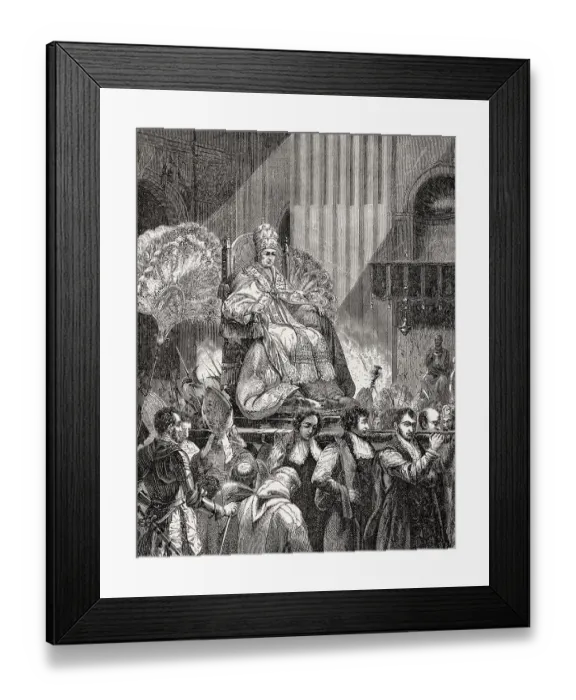 Framed Print : Pope Pius IX, Vatican, Rome, Italy