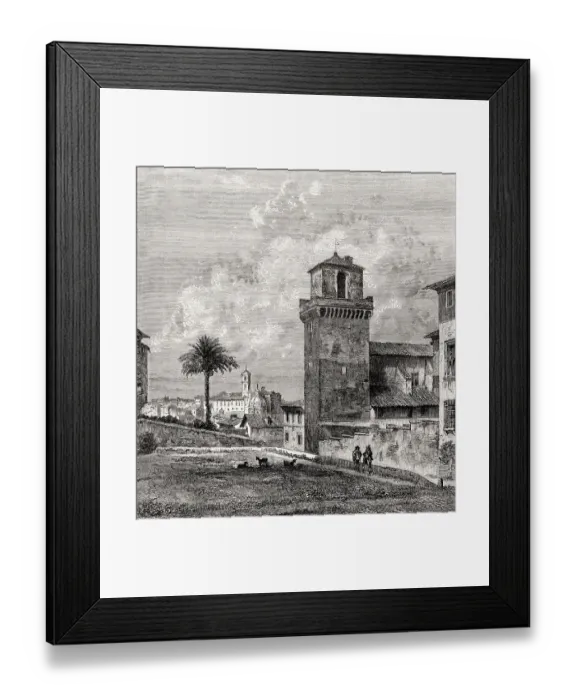 Framed Print : Piazza San Pietro in Vincoli, Rome Framed Print : Piazza San Pietro in Vincoli, Rome