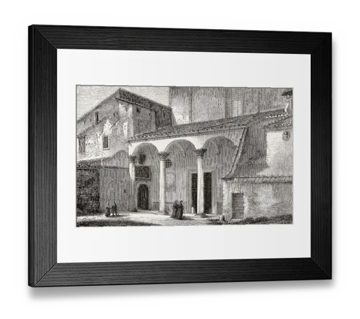 Framed Print : The Basilica of Saint Sabina, Aventine Hill