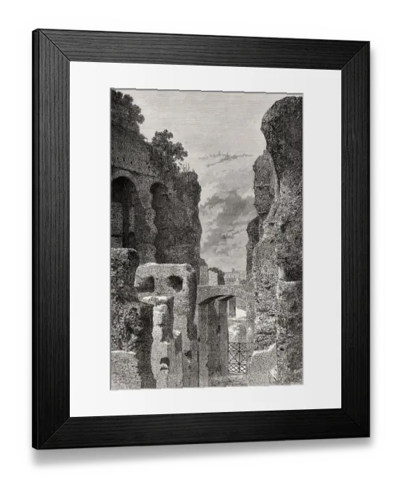 Framed Print : Restoration of the Clivus Victoriae Framed Print : Restoration of the Clivus Victoriae