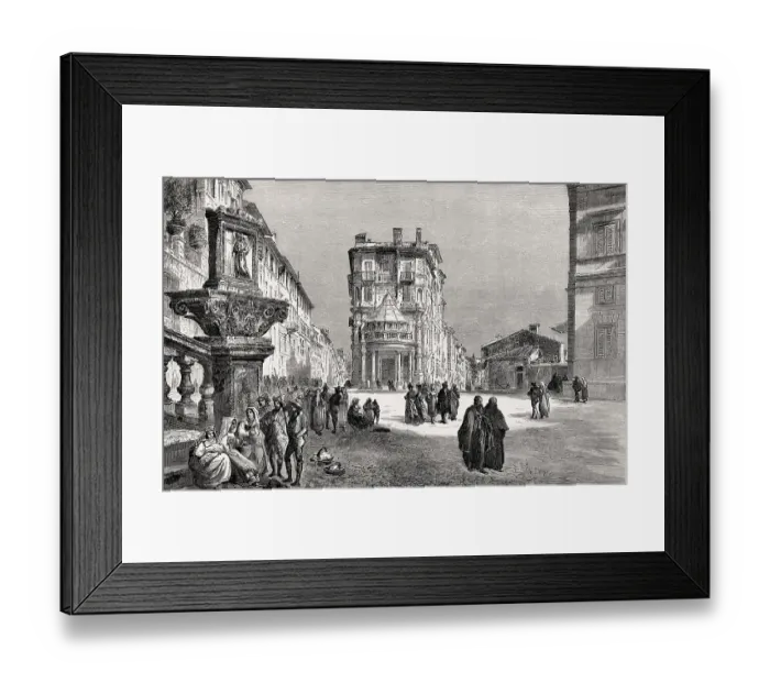 Framed Print : Via Sistina, Via Gregoriana, Rome Framed Print : Via Sistina, Via Gregoriana, Rome