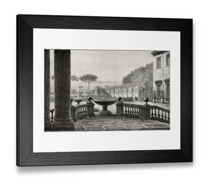 Framed Print : The French Academy in Rome, Villa Borghese
