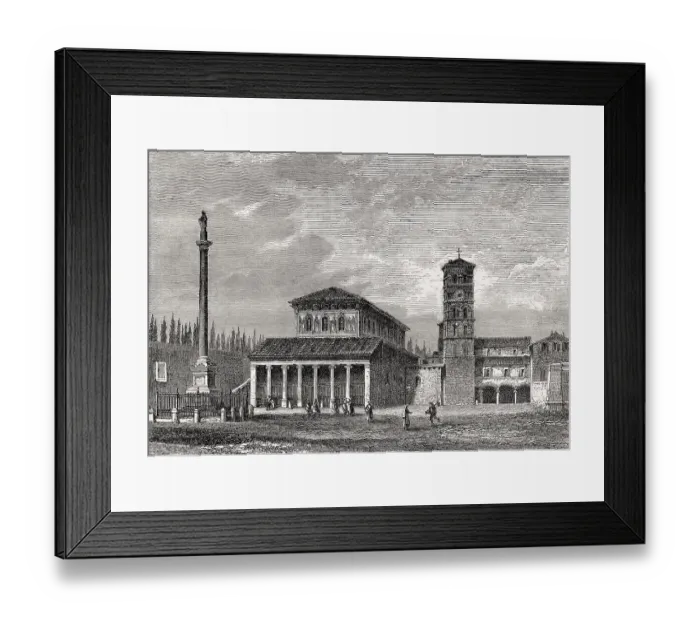 Framed Print : San Lorenzo fuori le mura, Rome