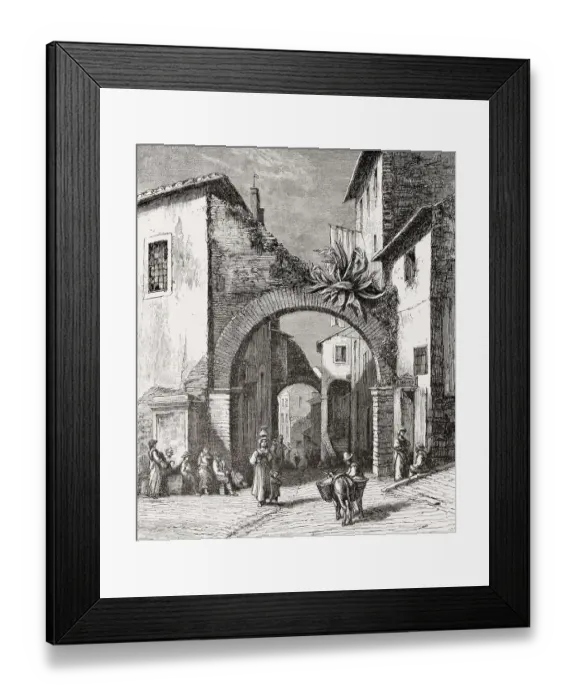 Framed Print : A street in Tivoli, Metropolitan City of Rome Framed Print : A street in Tivoli, Metropolitan City of Rome
