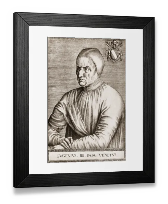 Framed Print : Pope Eugene IV, 1383 - 23 February 1447