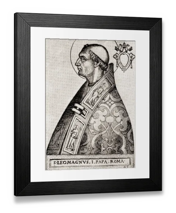 Framed Print : Pope Saint Leo I or Saint Leo the Great