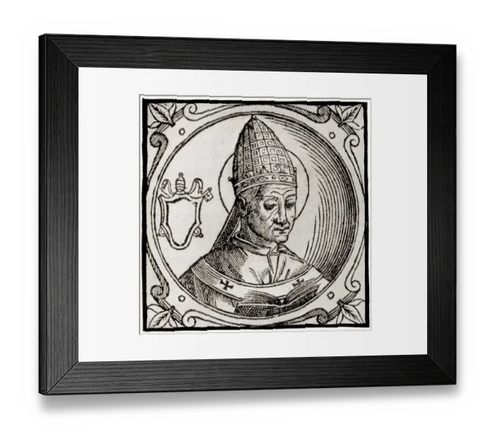 Framed Print : Pope Symmachus, Pope from 22 November 498 to his death in 514 Framed Print : Pope Symmachus, Pope from 22 November 498 to his death in 514