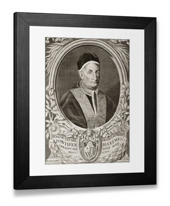 Framed Print : Pope Benedict XIII was Pope from 29 May 1724 to his death in 1730