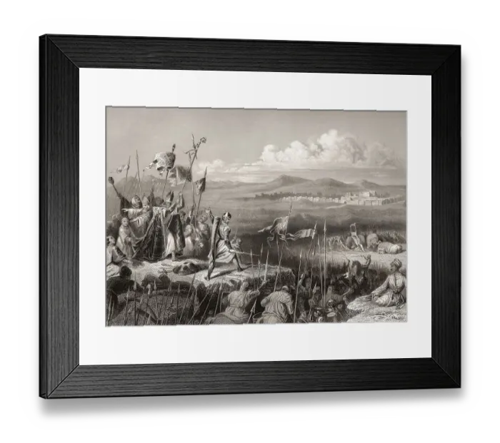 Framed Print : The Battle of Antioch on the Meander, 1211