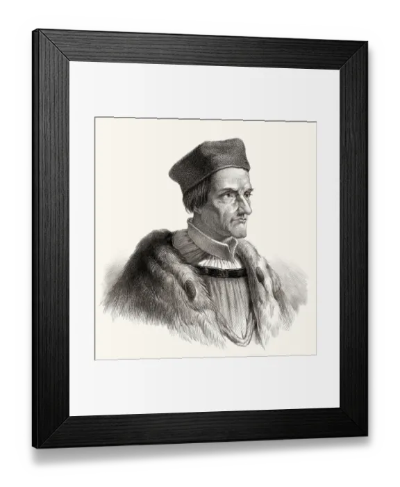 Framed Print : Johann or Johannes Geiler von Kaysersberg