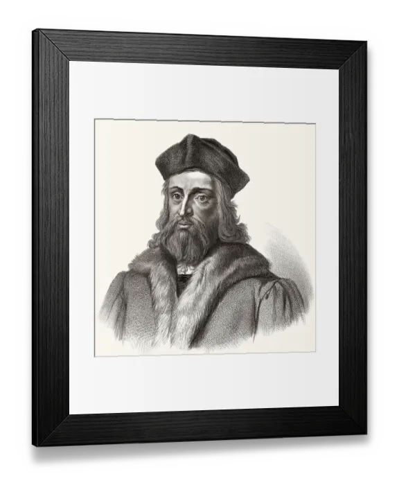 Framed Print : Jerome of Prague, Hieronymus von Prague Framed Print : Jerome of Prague, Hieronymus von Prague