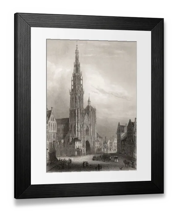 Framed Print : Cathedrale Notre-Dame, Cathedral of Our Lady