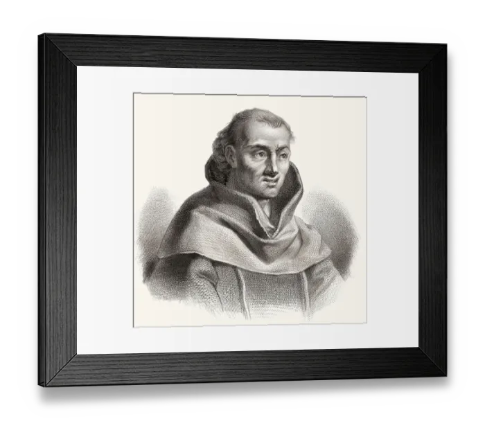 Framed Print : Johann Tetzel, a German Catholic Dominican friar Framed Print : Johann Tetzel, a German Catholic Dominican friar