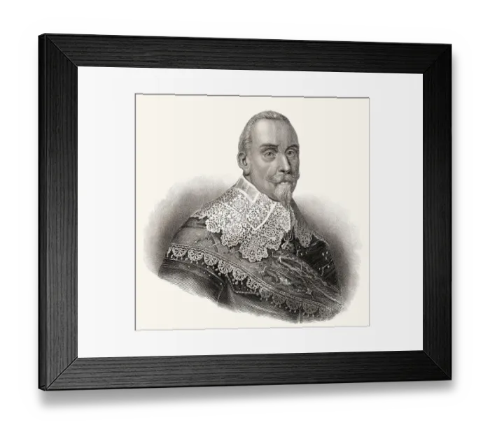 Framed Print : Gustav II Adolf, 1594, 1632, King of Sweden from the ruling family of Vasa