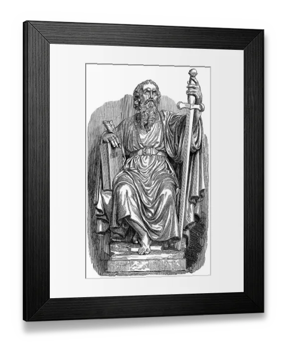 Framed Print : Paul the Apostle, Saint Paul or Saul of Tarsus