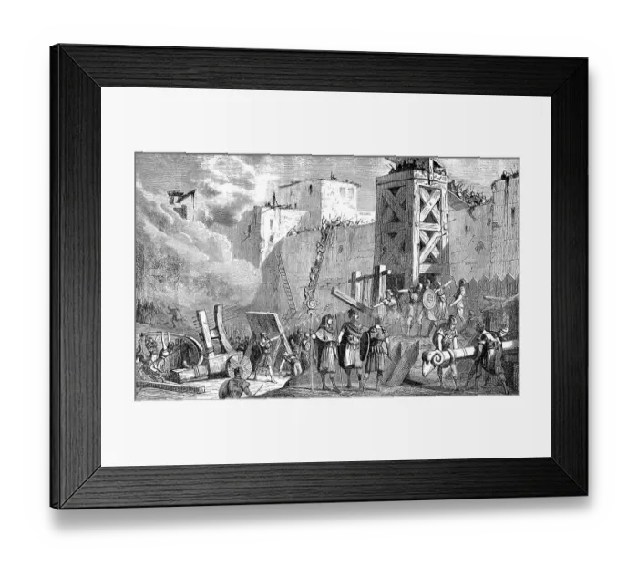 Framed Print : The Siege of Jerusalem in the year 70 by the Roman army Framed Print : The Siege of Jerusalem in the year 70 by the Roman army