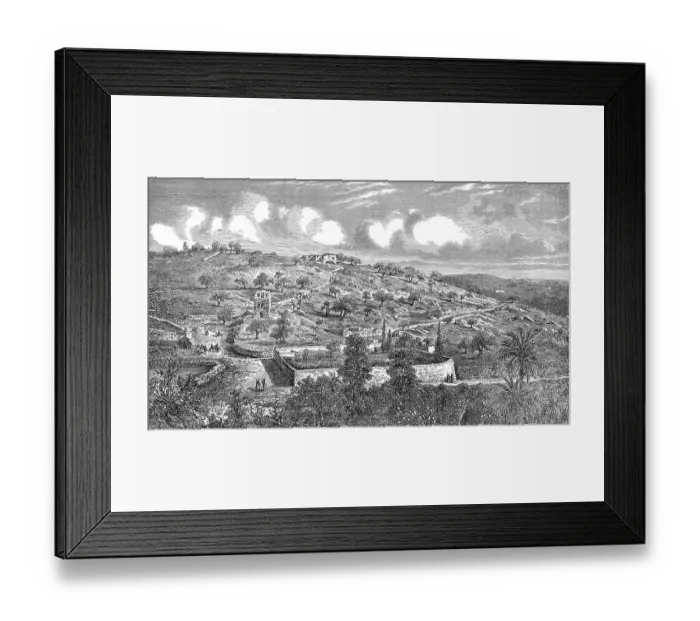 Framed Print : Historical illustration of Calvary or Golgotha