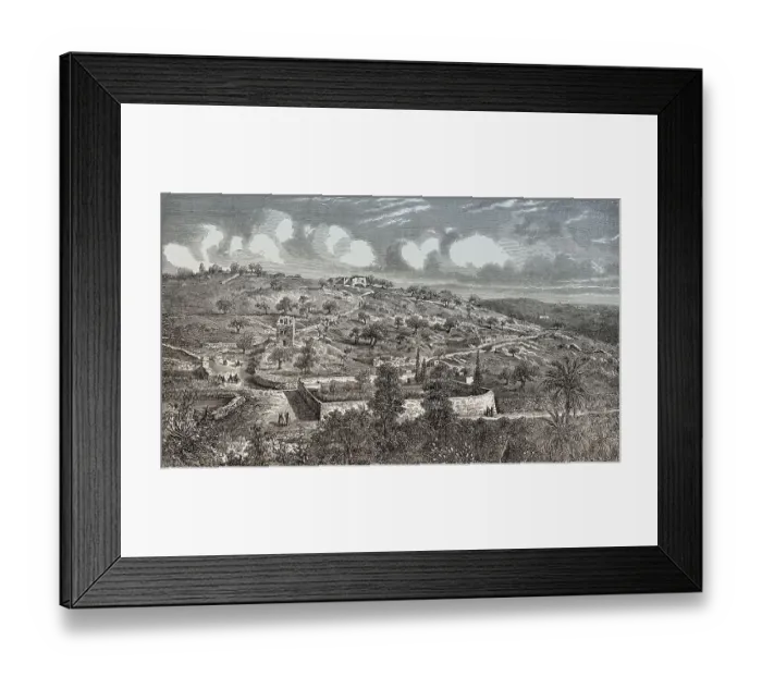 Framed Print : Historical illustration of Calvary or Golgotha Framed Print : Historical illustration of Calvary or Golgotha
