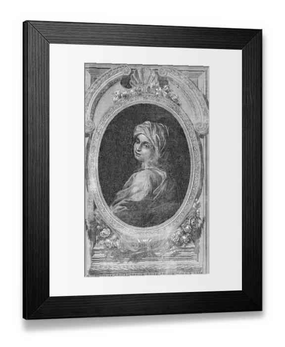 Framed Print : Pope Joan or Ioannes Anglicus, legend of a female Pope