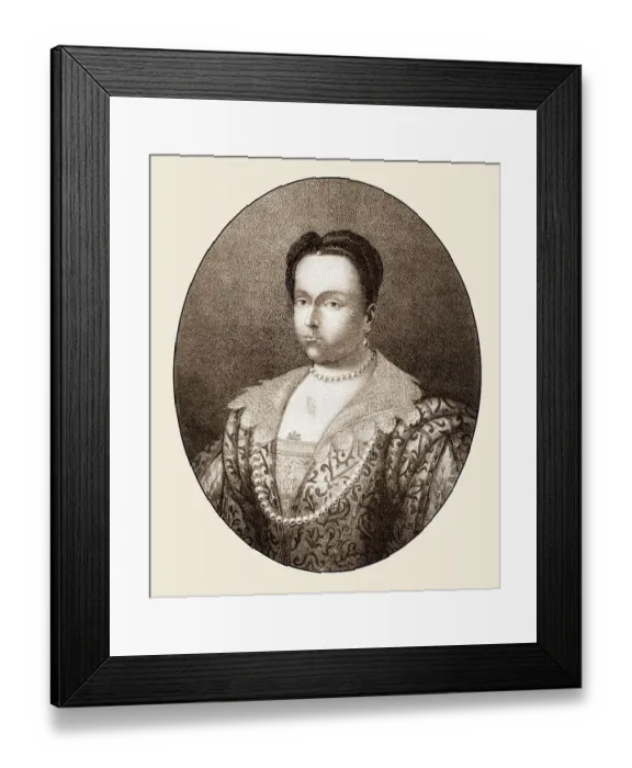 Framed Print : Adelaide of Italy or Adelaide of Burgundy Framed Print : Adelaide of Italy or Adelaide of Burgundy