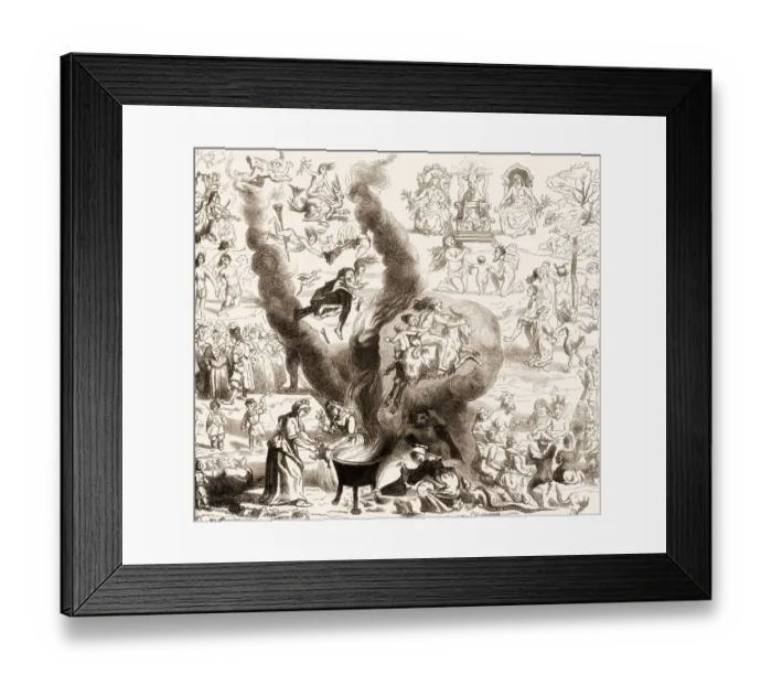 Framed Print : A Witches Sabbath in Middle Ages Framed Print : A Witches Sabbath in Middle Ages