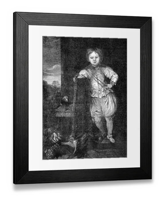 Framed Print : Pope Benedict IX, Theophylactus of Tusculum as a child