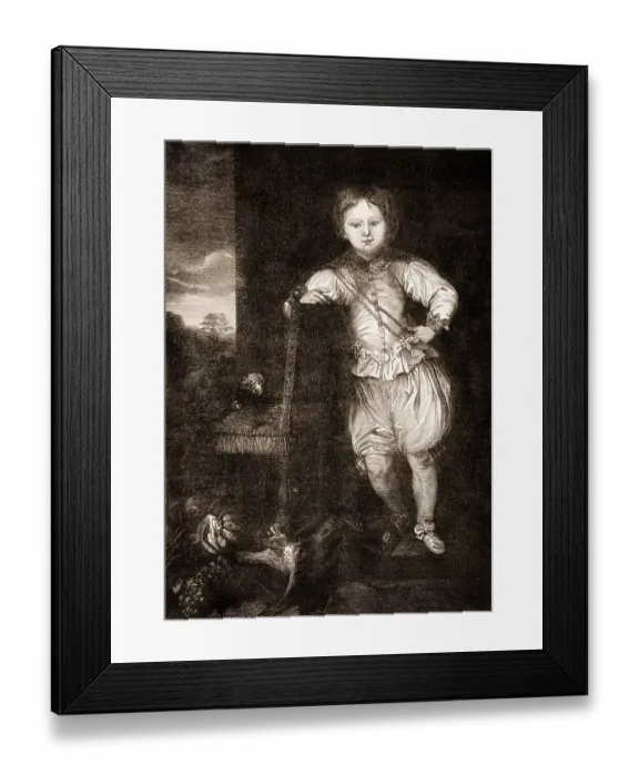 Framed Print : Pope Benedict IX, Theophylactus of Tusculum as a child