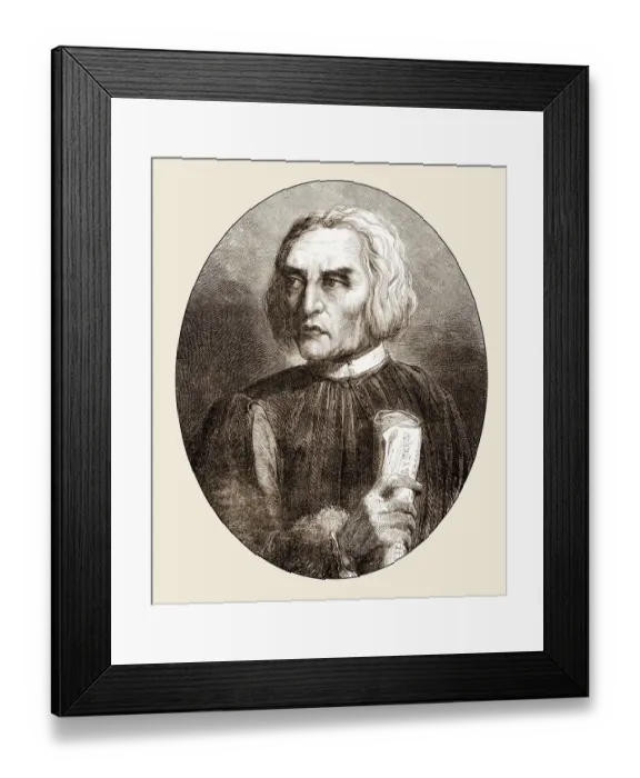 Framed Print : Gregory VII, c. 1015 - 1085, born Hildebrand of Sovana