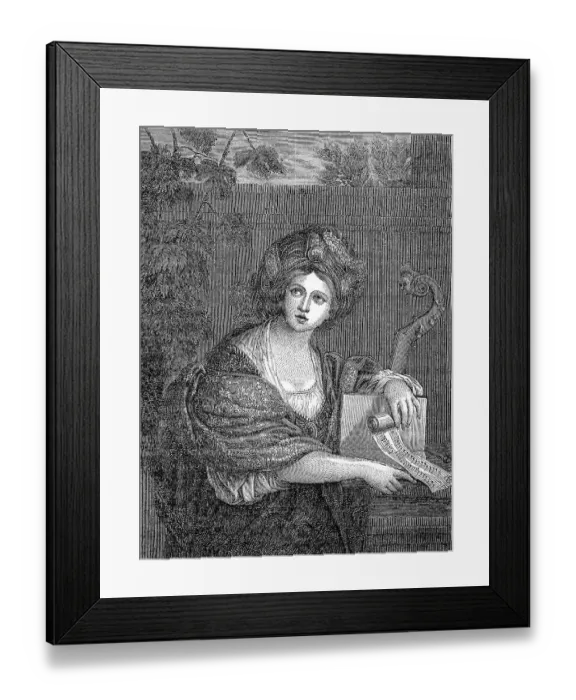 Framed Print : Anna Komnene or Comnena, 1083 - 1153