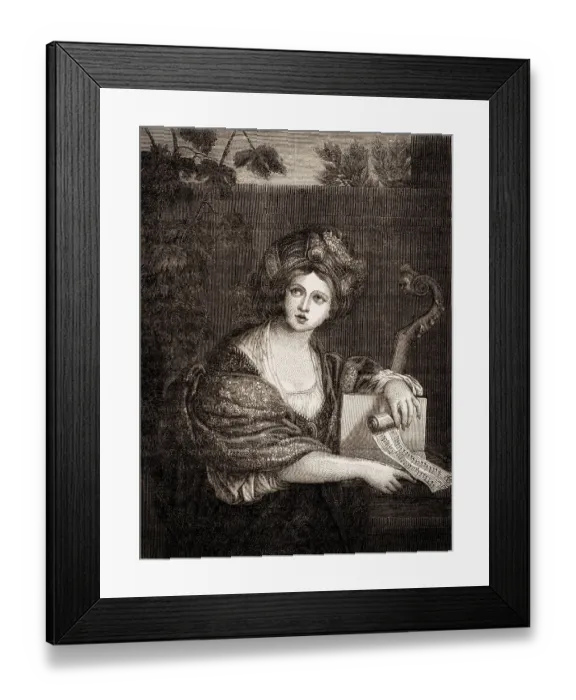 Framed Print : Anna Komnene or Comnena, 1083 - 1153