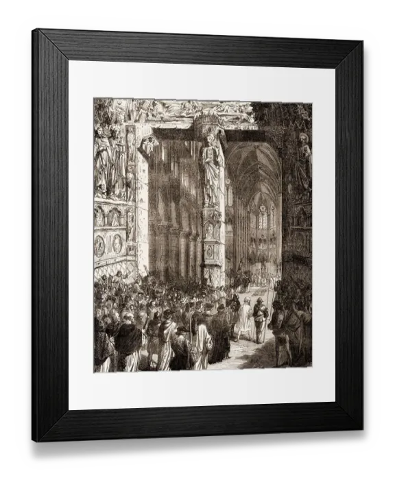 Framed Print : Walk to Canossa, Henry IV, 1050 Framed Print : Walk to Canossa, Henry IV, 1050