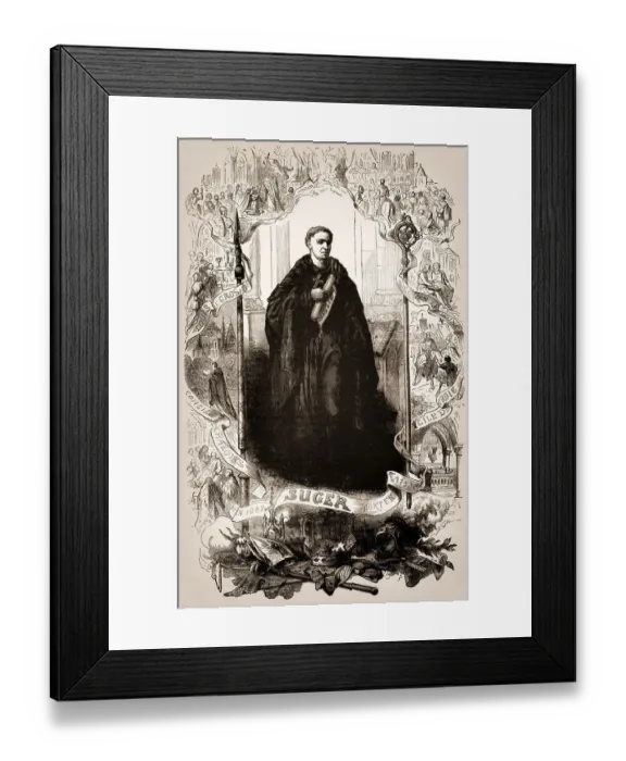 Framed Print : Suger, c. 1081 - 1151, a French abbot