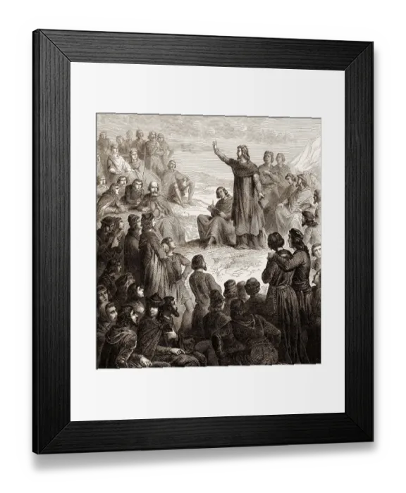 Framed Print : Robert of Arbrissel, c. 1045 - 1116