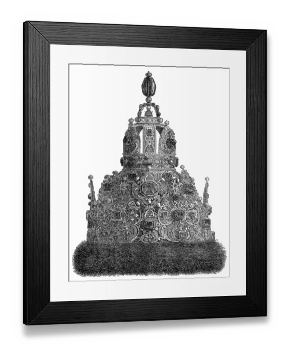 Framed Print : The papal tiara of Boniface VIII, c Framed Print : The papal tiara of Boniface VIII, c