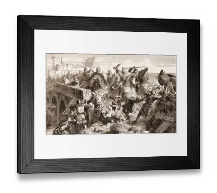 Framed Print : Louis IX or Saint Louis, King of France at the Cathar Crusade