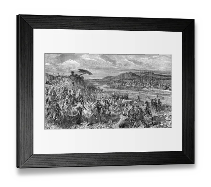 Framed Print : The Battle of Fornovo on 6 July 1495, Italian Wars
