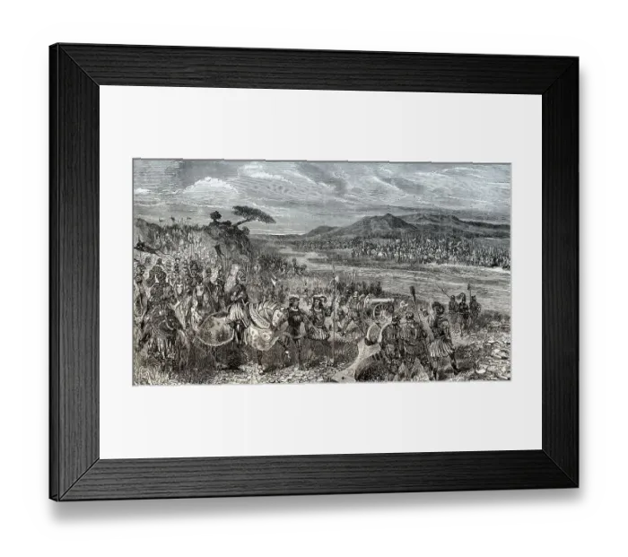Framed Print : The Battle of Fornovo on 6 July 1495, Italian Wars