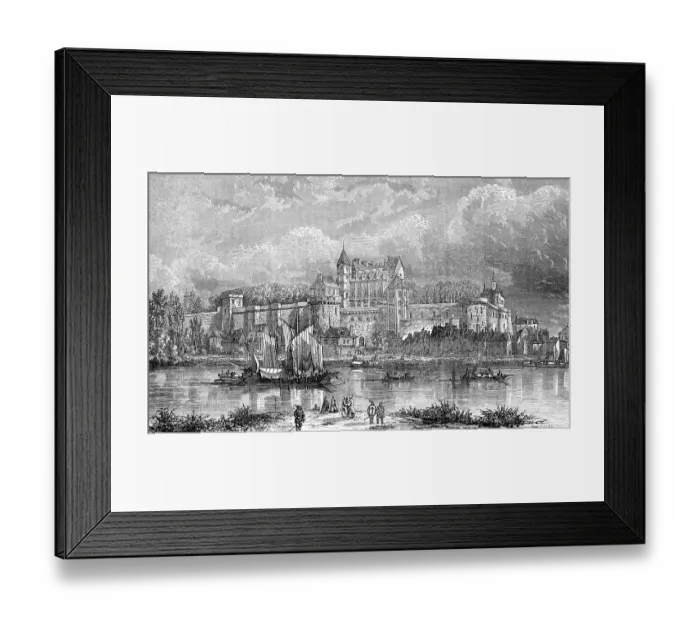 Framed Print : The royal Chateau at Amboise, Loire Valley